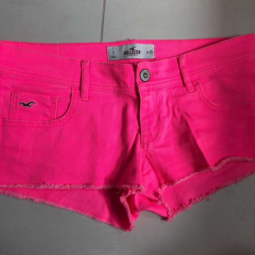 Hot pink Hollister shorts